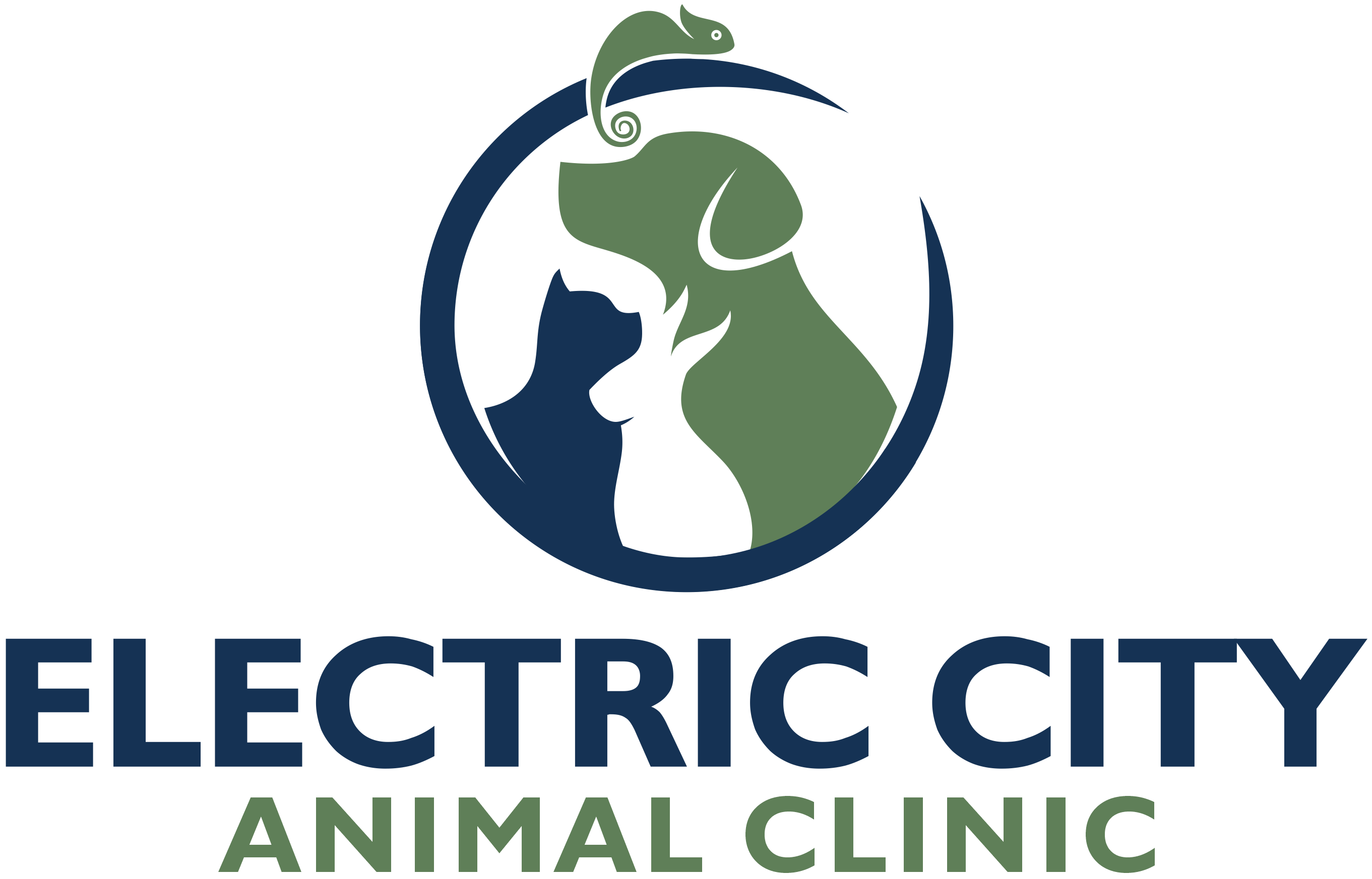 Electric City Animal Clinic header logo